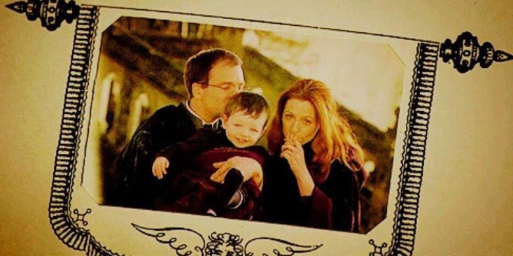 Harry Potter and his parents: James Potter and Lily Evans