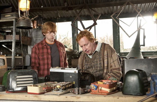 Ron and his father Arthur Weasley